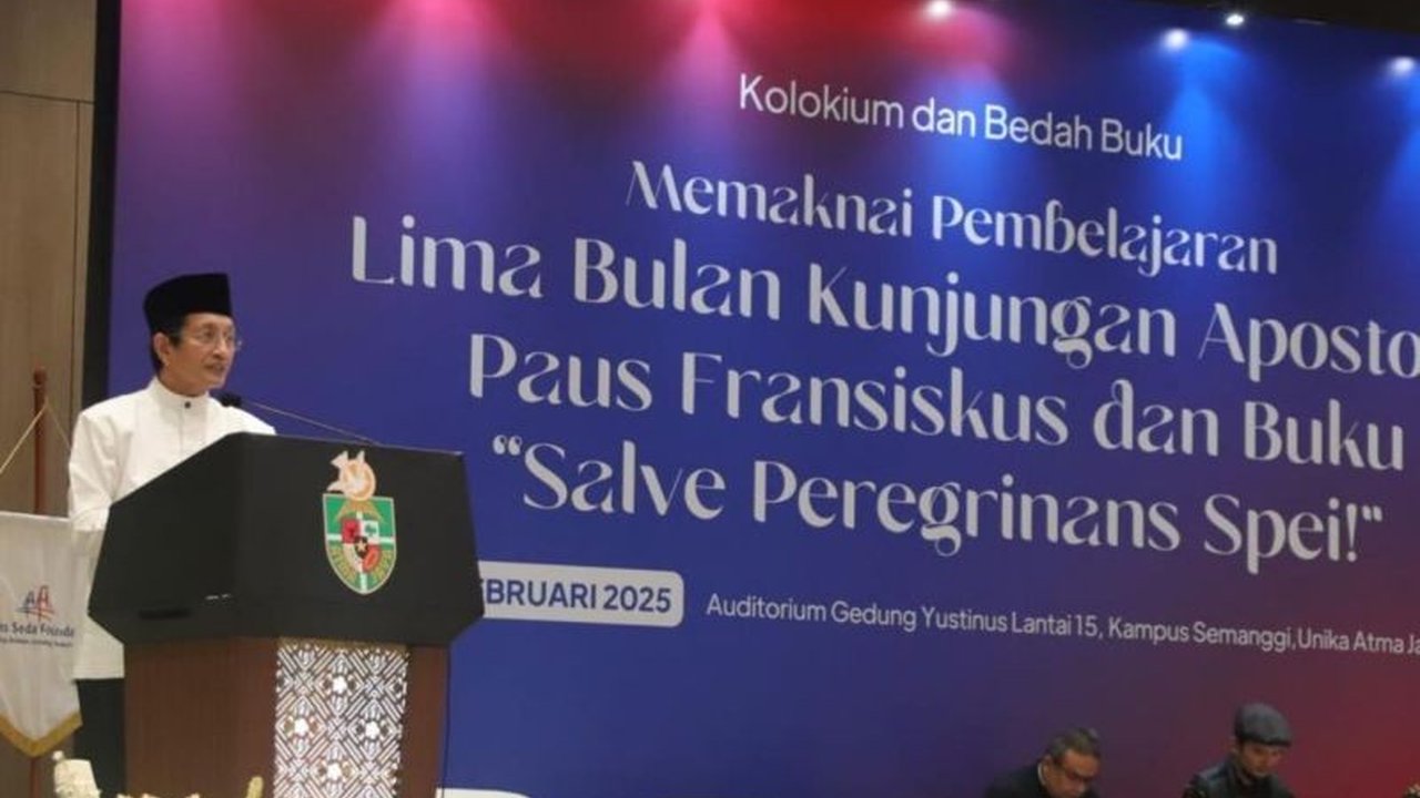 Menteri Agama Nasaruddin Umar meluncurkan Kurikulum Cinta di Universitas Atma Jaya, Jakarta, sebuah program pendidikan yang menekankan nilai kasih sayang, toleransi, dan penghormatan terhadap perbedaan untuk membangun kerukunan umat beragama.