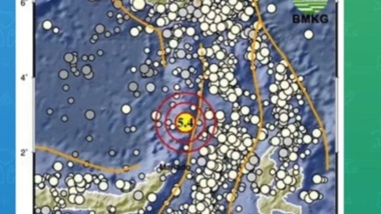 Gempa bumi berkekuatan magnitudo 5,4 mengguncang Sulawesi Utara pada Rabu malam, 25 Februari 2024, namun BMKG memastikan gempa tersebut tidak berpotensi tsunami.