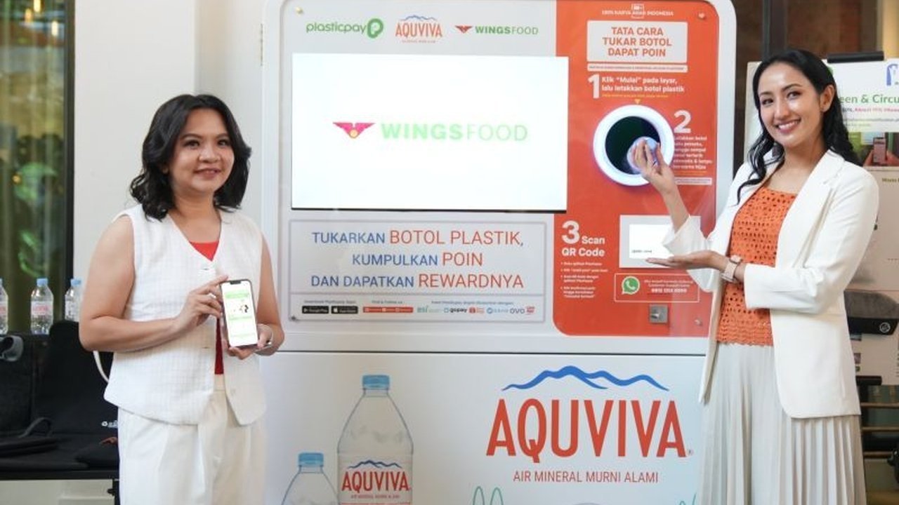 AQUVIVA berkolaborasi dengan Plasticpay meluncurkan program pengelolaan sampah botol plastik melalui RVM, memberikan insentif poin digital bagi konsumen yang berpartisipasi.
