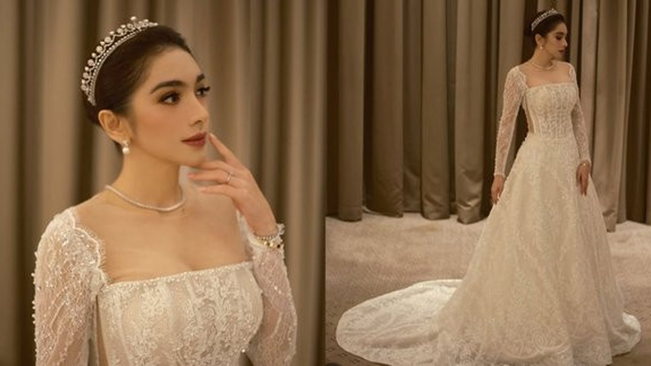 6 Potret Angel Karamoy Kenakan Gaun Pengantin: Mohon Doanya Ya