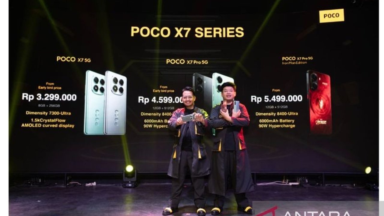 POCO Indonesia luncurkan seri X7 dan X7 Pro 5G dengan chipset terkencang di kelasnya, baterai tahan lama, dan fitur AI canggih, harga mulai Rp3 jutaan!