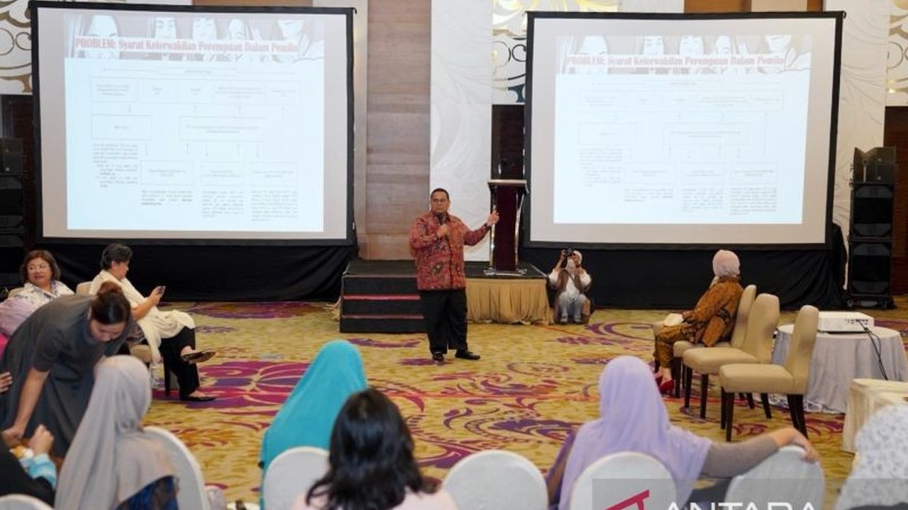 Ketua Bawaslu RI, Rahmat Bagja, tekankan komitmen Bawaslu dalam mewujudkan Pemilu yang adil dan inklusif, bebas dari kekerasan gender, serta mendorong keterwakilan perempuan 30 persen sesuai UU dan putusan MK.