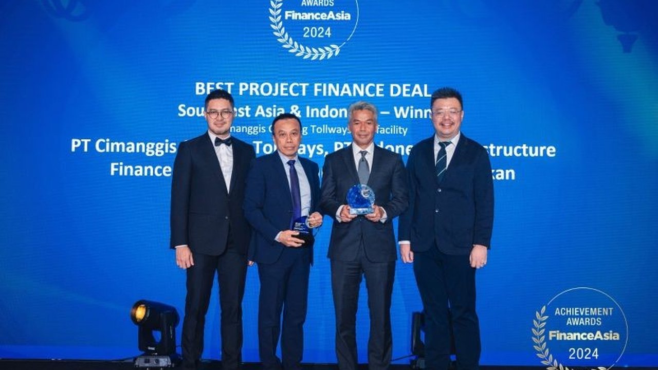 PT Indonesia Infrastructure Finance (IIF) meraih tiga penghargaan global berkat dukungannya terhadap pembangunan Jalan Tol Cimanggis-Cibitung, salah satu Proyek Strategis Nasional (PSN).