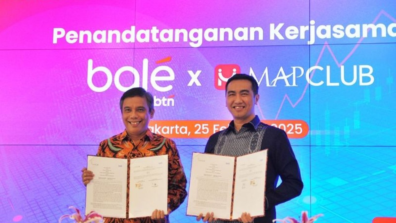 Bank BTN dan MAPCLUB resmi bermitra untuk membangun ekosistem digital terintegrasi, meningkatkan akses transaksi, dan memberikan penawaran menarik bagi nasabah.