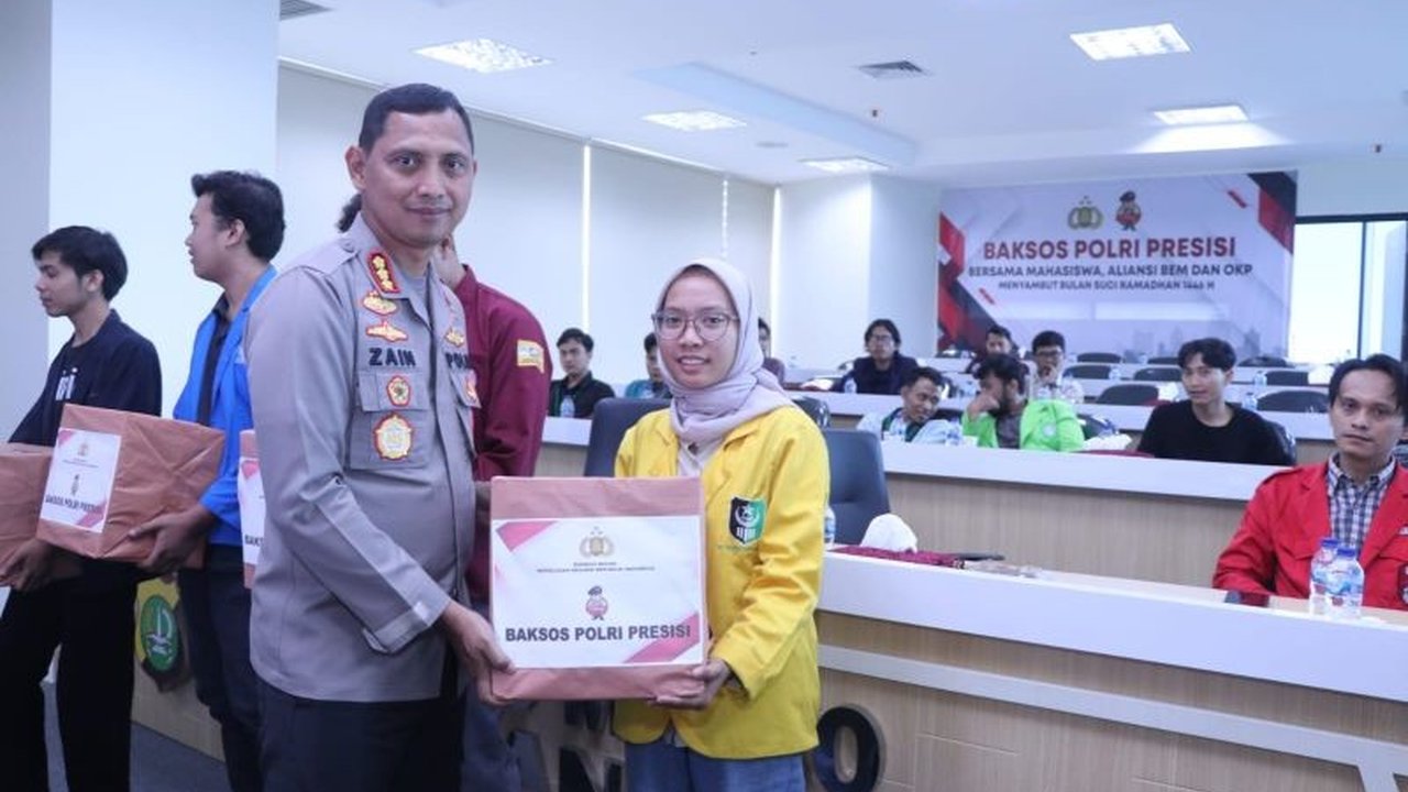 Polres Metro Tangerang Gelar Bakti Sosial Sambut Ramadhan, Libatkan Ratusan Mahasiswa