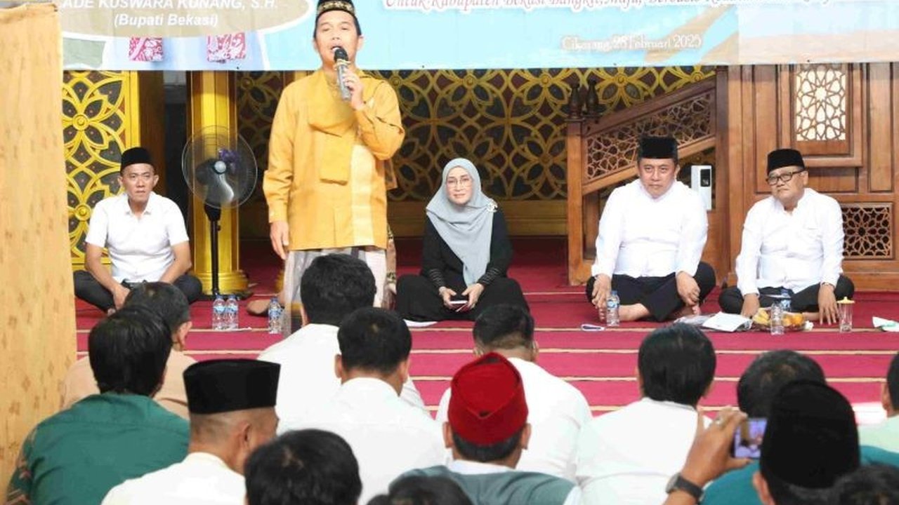 Pemerintah Kabupaten Bekasi menggelar Tarhib Ramadhan 1446 H dengan tema 'Sambut Ramadhan dengan Iman, Ilmu dan Amal Terbaik', mengajak ASN untuk meningkatkan etos kerja dan ibadah di bulan suci.