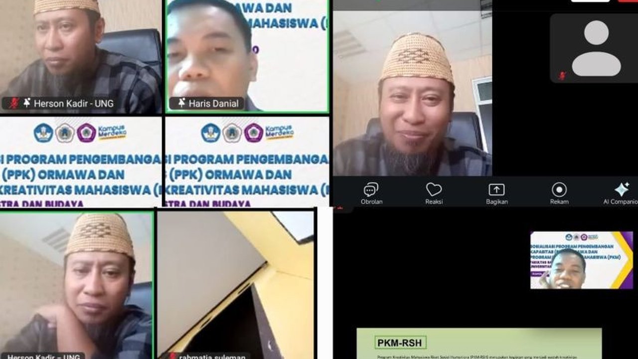 Fakultas Sastra dan Budaya UNG menggelar sosialisasi Program Pengembangan Kapasitas Organisasi Kemahasiswaan (PPK) Ormawa dan Program Kreativitas Mahasiswa (PKM) untuk mendorong mahasiswa berprestasi di tingkat nasional.