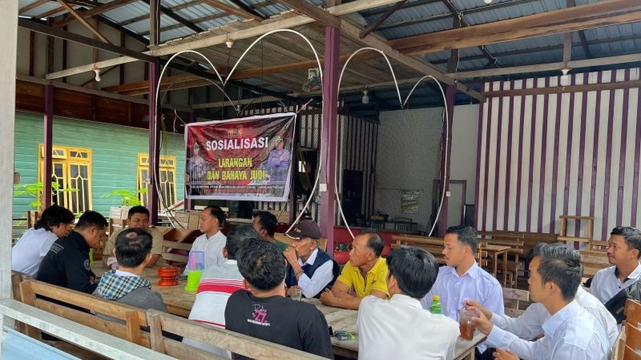 Polres Anambas Sosialisasi Bahaya Judi dan TPPO hingga ke Dusun