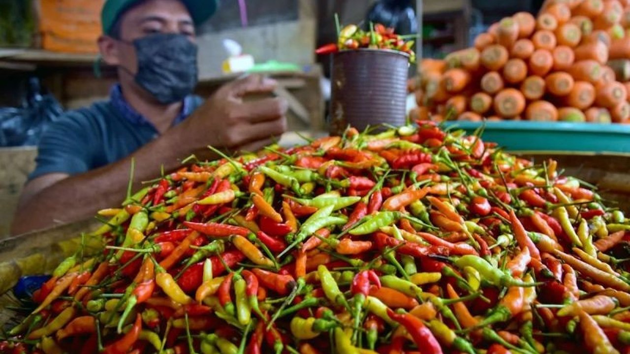 Harga Cabai Rawit Tembus Rp91.100/kg, Bawang Merah Capai Rp39.550/kg!