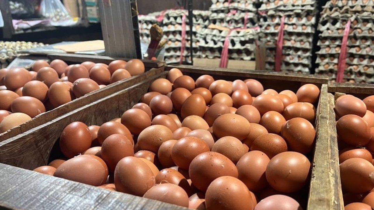 Pusat Informasi Harga Pangan Strategis (PIHPS) mencatat kenaikan harga telur ayam dan bawang merah di pasaran nasional pada Senin pagi, dengan harga masing-masing mencapai Rp25.900/kg dan Rp36.000/kg.