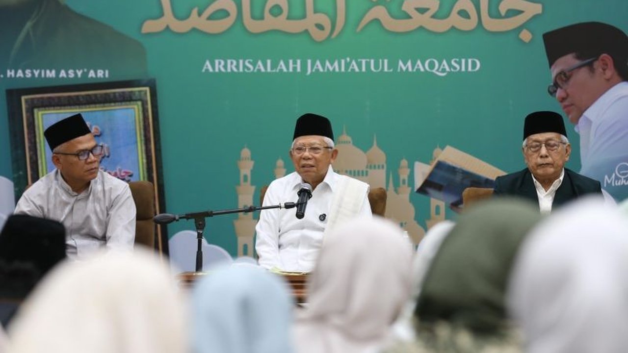 Ma'ruf Amin Buka Kajian Kitab Arrisalah: Tradisi Ramadhan PKB