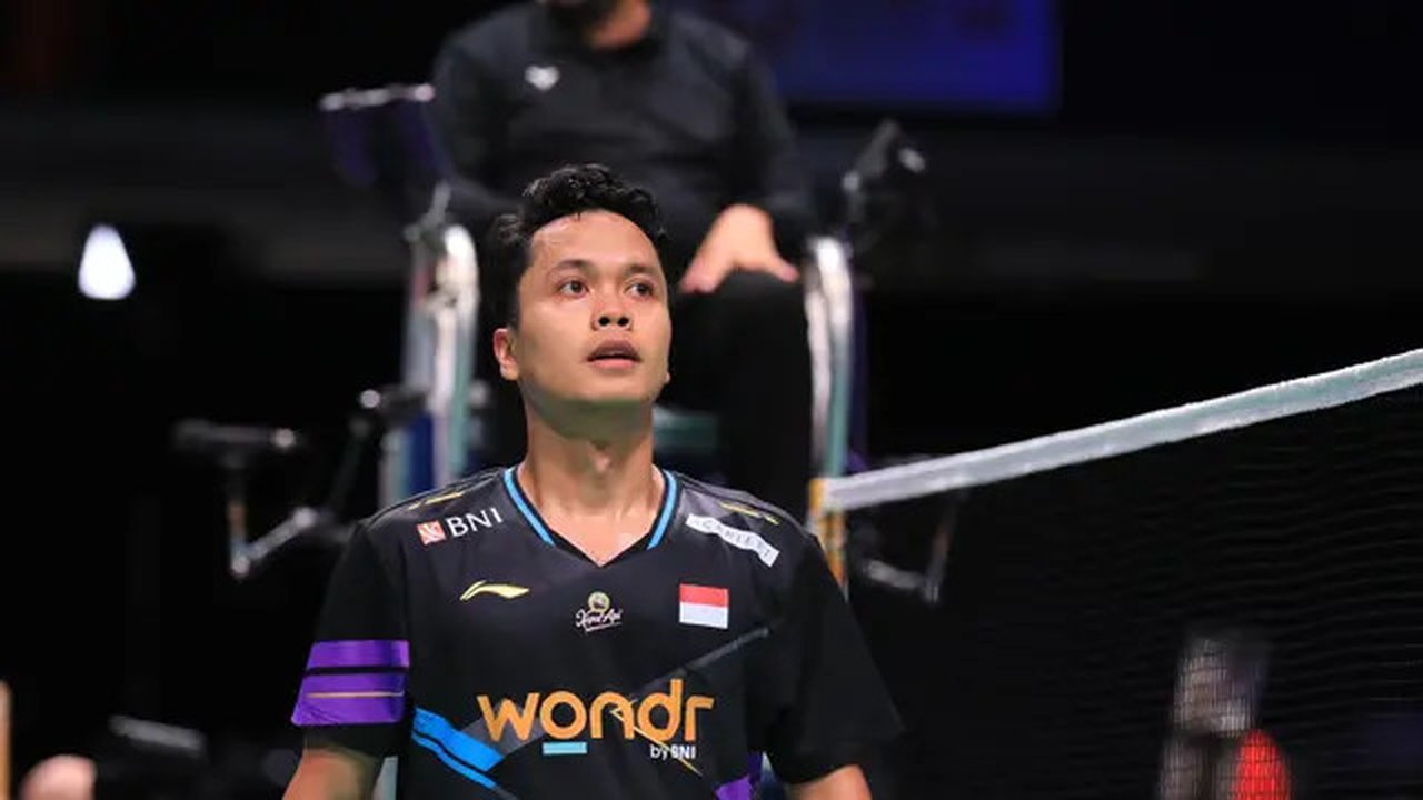 Tunggal putra Indonesia Anthony Sinisuka Ginting langsung tersingkir pada babak 32 besar Denmark Open 2024. Ginting kalah dari pemain Jepang Kenta Nishimoto lewat rubber game 12-
