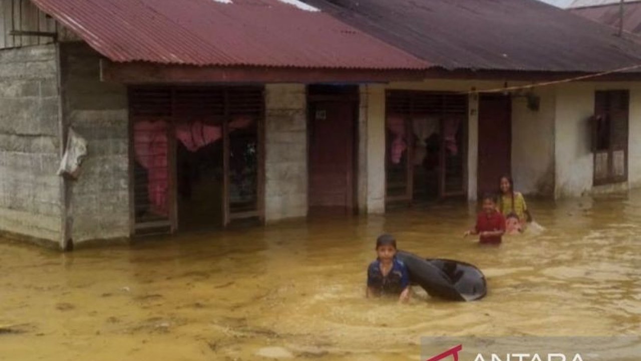 Hujan deras menyebabkan Sungai Krueng Meureubo dan Woyla meluap, merendam 20 desa di empat kecamatan Aceh Barat hingga ketinggian 40 cm; BPBD kerahkan tim reaksi cepat.