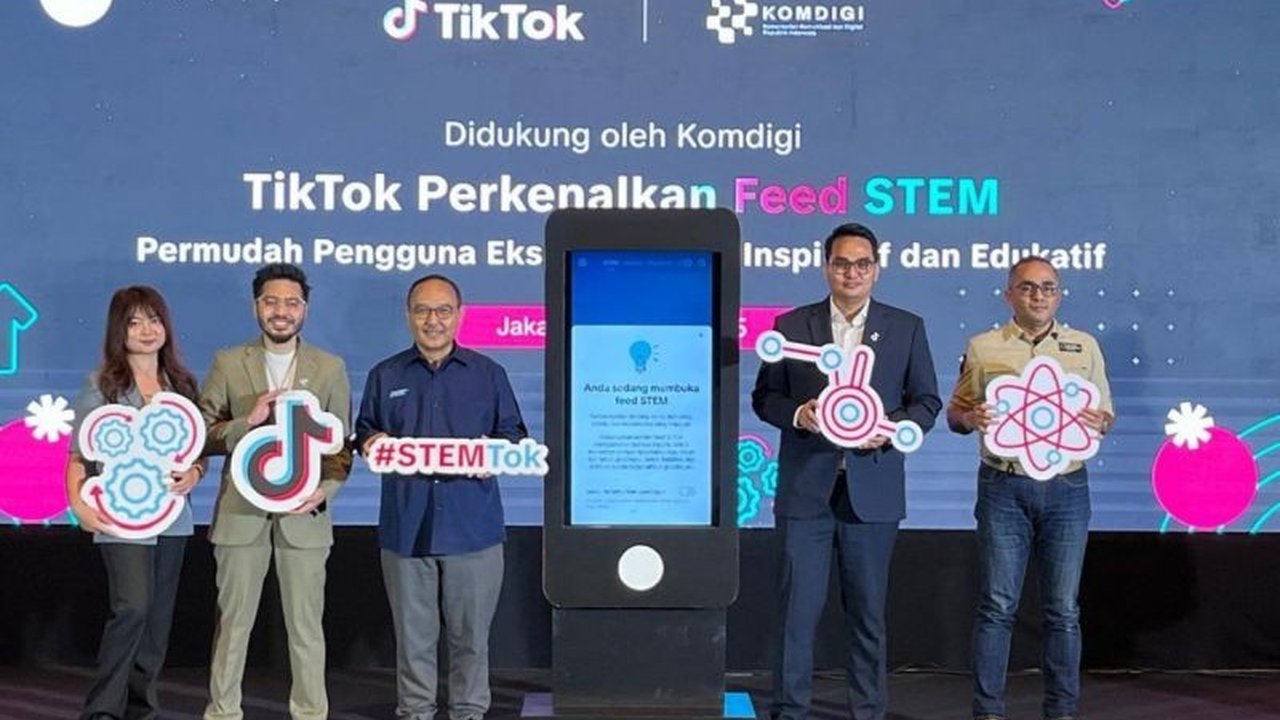 TikTok meluncurkan kanal STEM khusus di Indonesia untuk meningkatkan minat generasi muda pada sains, teknologi, rekayasa, dan matematika lewat konten edukatif dari kreator lokal dan global.