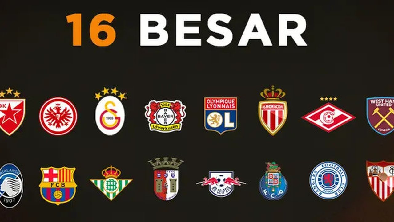 UEFA - Europa League Ilustrasi Logo 16 Besar (Bola.com/Adreanus Titus)