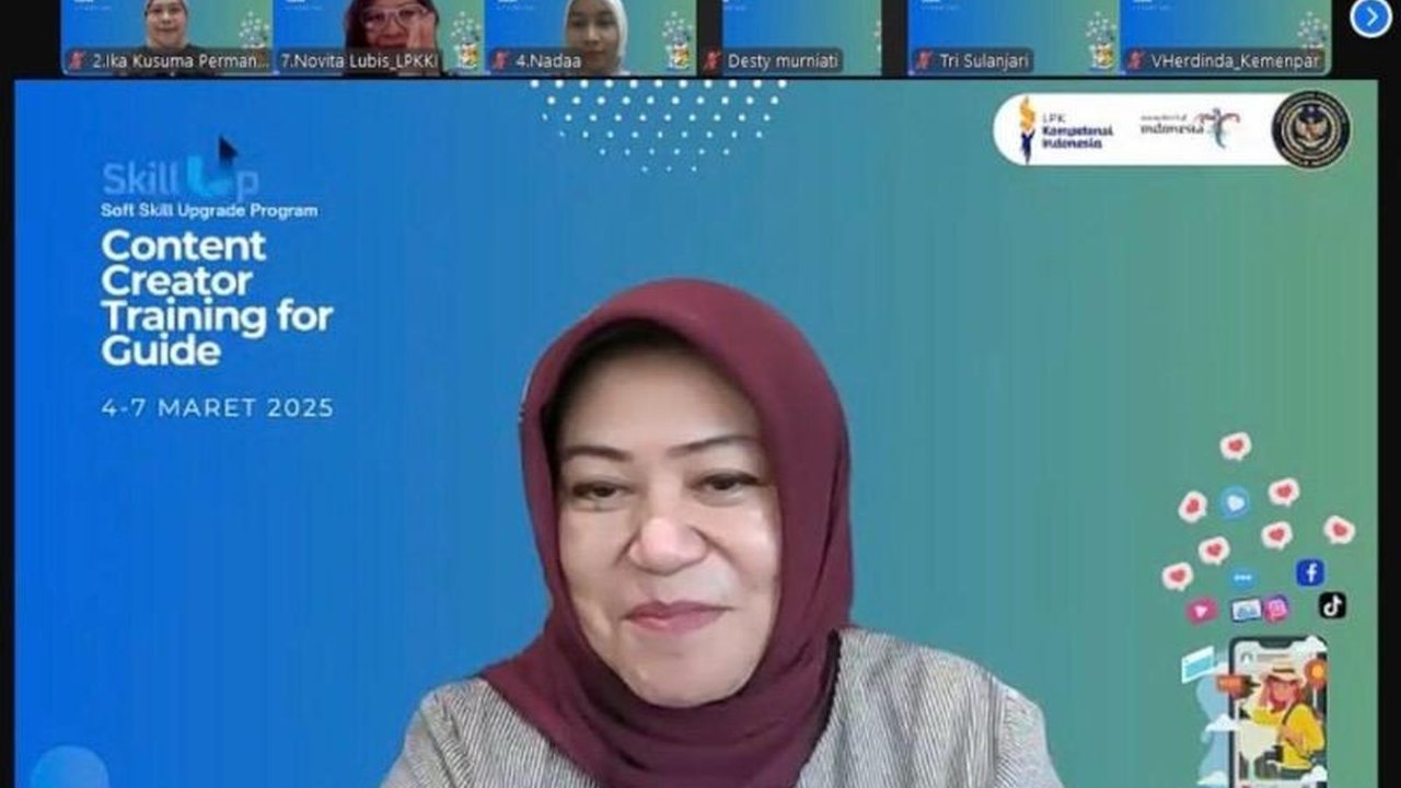 Kementerian Pariwisata dan LPK KI berkolaborasi melatih 251 pemandu wisata dari seluruh Indonesia untuk meningkatkan kemampuan pembuatan konten digital guna mendukung promosi pariwisata.