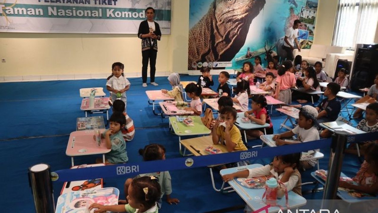 BTNK Edukasi Konservasi Lewat Lomba Mewarnai Anak di Labuan Bajo