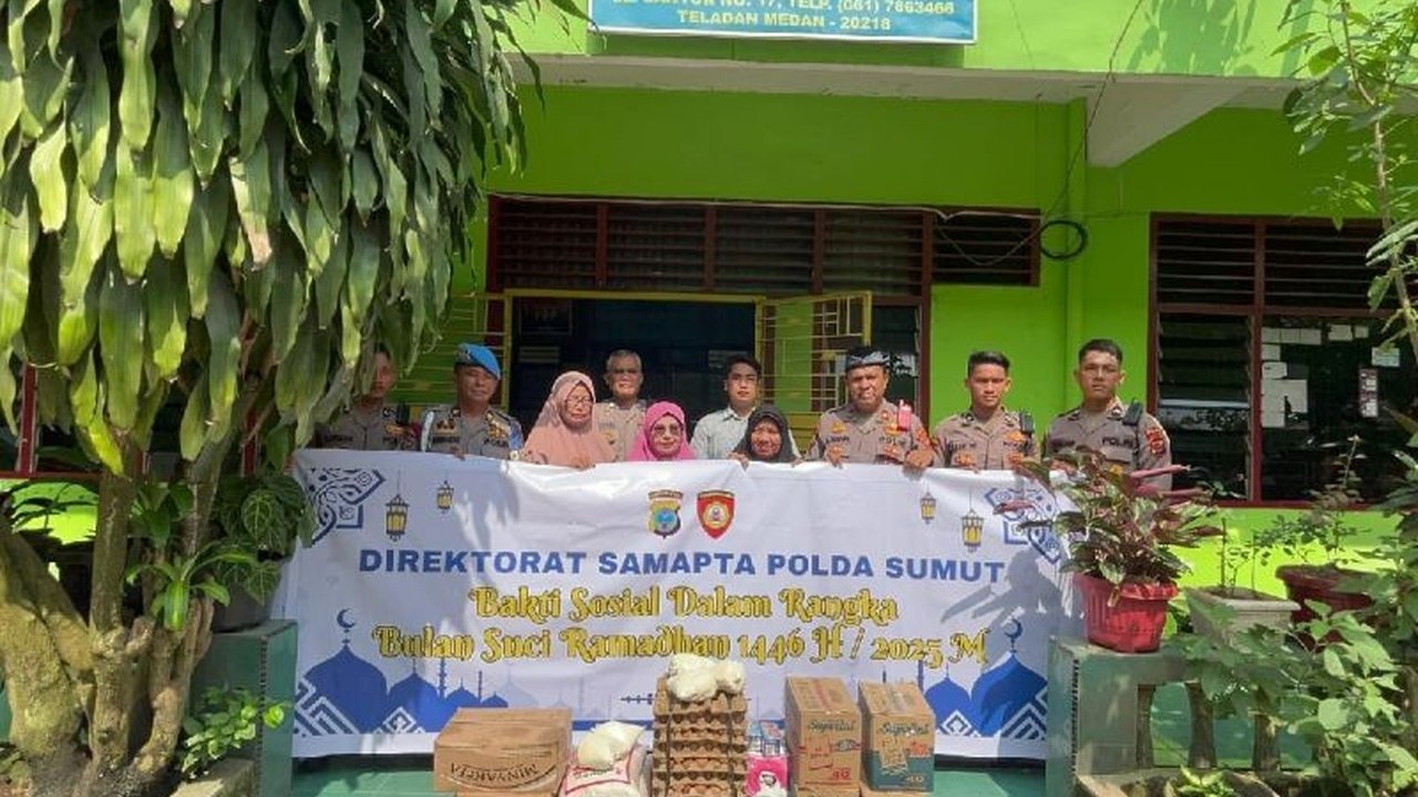 Polda Sumut Berbagi Kebahagiaan di Bulan Ramadhan: Sembako untuk Panti Asuhan Medan