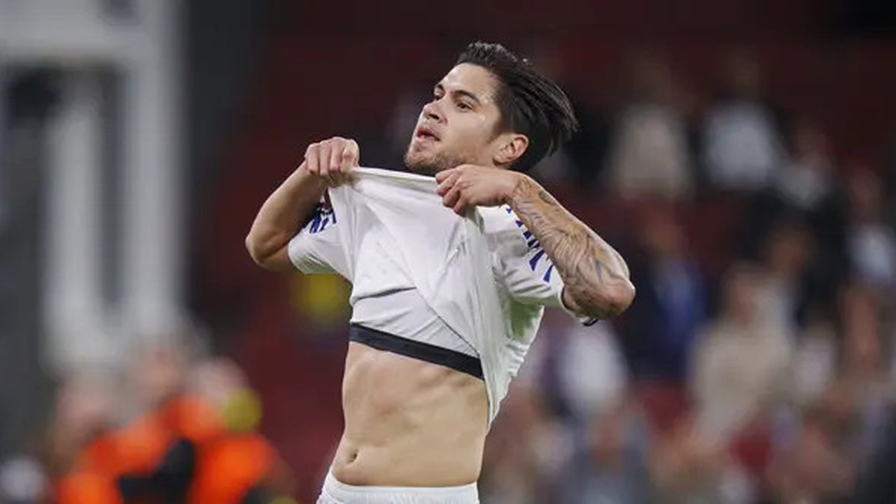 Kevin Diks ketika membela Copenhagen di UEFA Conference League. (Liselotte Sabroe / SCANPIX DENMARK / AFP)