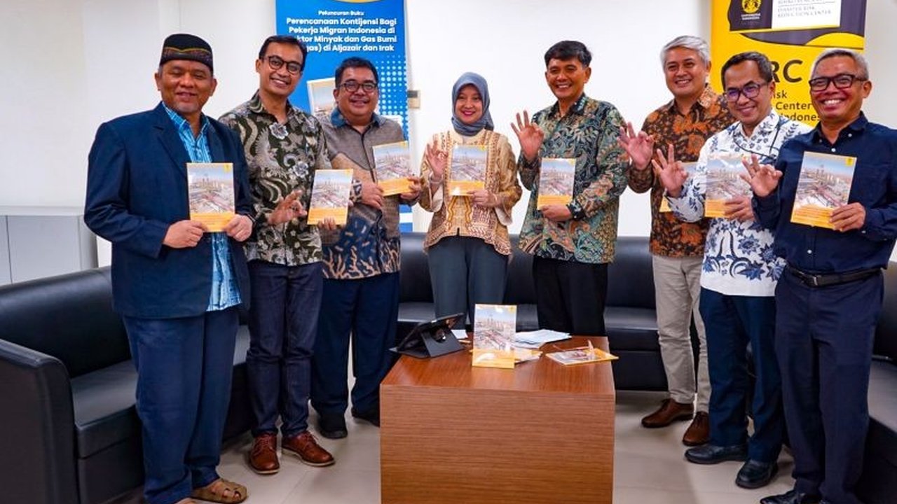 Pusat Pengurangan Risiko Bencana UI luncurkan buku panduan perencanaan kontinjensi bagi pekerja migran Indonesia di sektor migas di Aljazair dan Irak, untuk mitigasi risiko kerja di luar negeri.