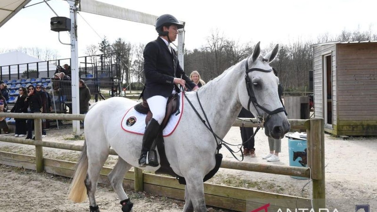 Dua atlet berkuda Indonesia, Brayen Brata-Coolen dan Arserl Rizki Brayudha, berkompetisi di CSI Canteleu, Prancis, sebagai bagian dari persiapan menuju Olimpiade 2028.