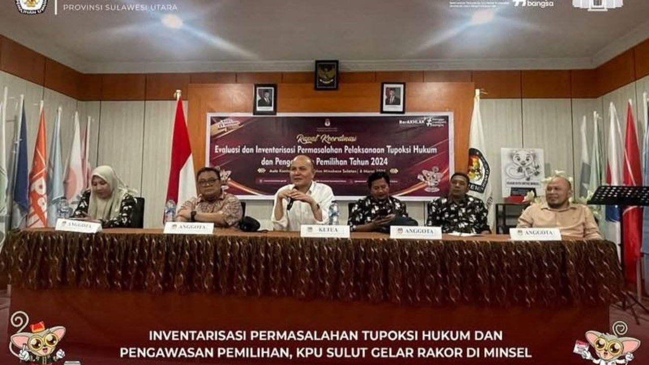 KPU Sulawesi Utara melakukan evaluasi menyeluruh terhadap pelaksanaan Pilkada Minahasa Selatan 2024,  fokus pada aspek administrasi dan hukum, demi peningkatan kualitas penyelenggaraan pemilu mendatang.