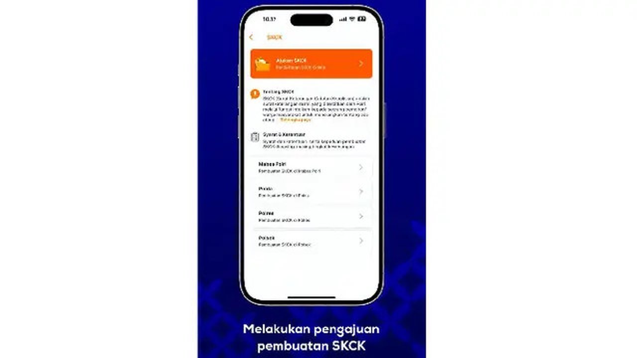 Ilustrasi cara membuat SKCK online dari aplikasi Presisi Polri. Credit: skck.polri.go.id
