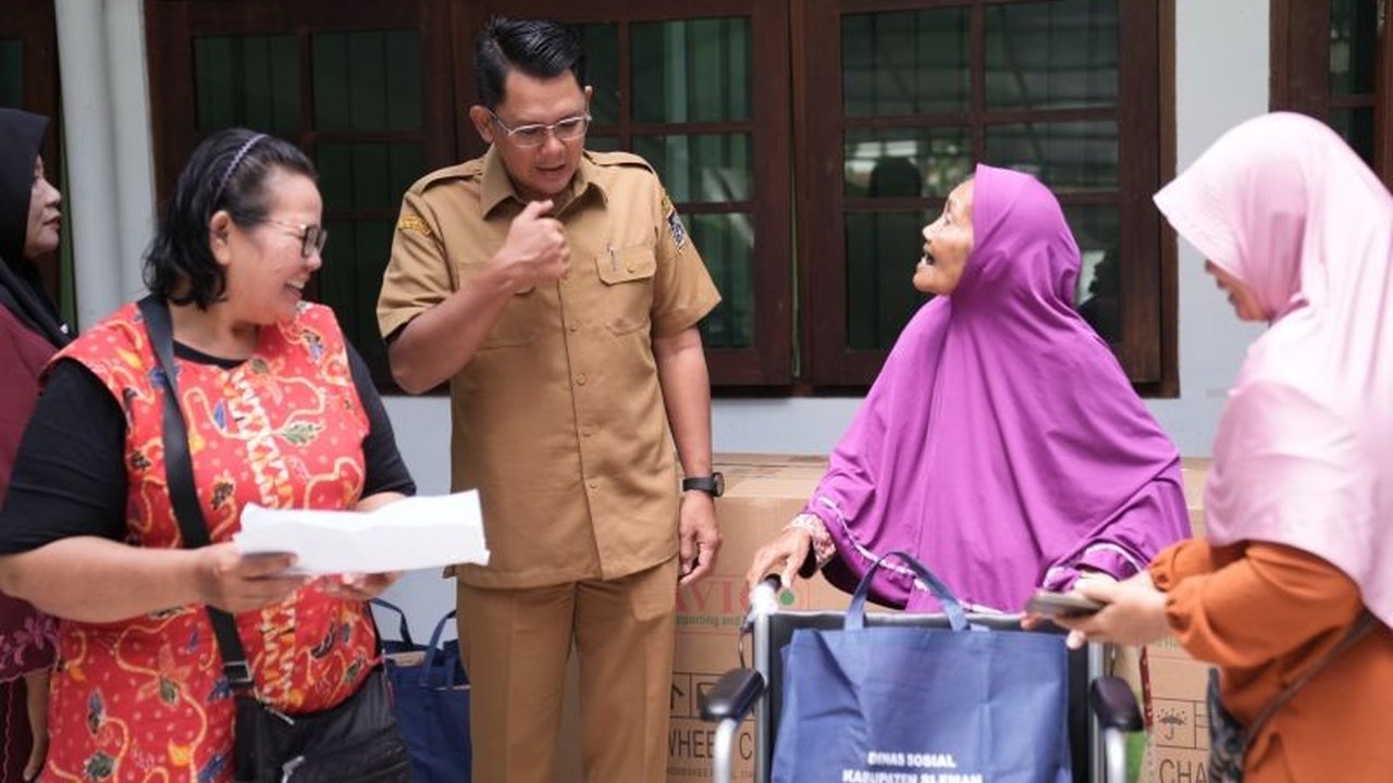 Pemkab Sleman Salurkan Bantuan Kursi Roda dan Kruk untuk Warga Melalui Program JPS