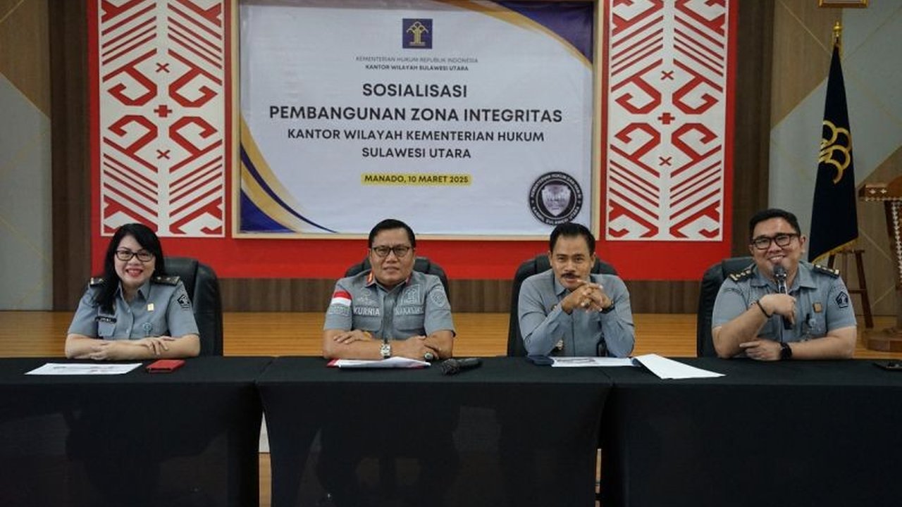 Setelah meraih predikat Wilayah Bebas dari Korupsi (WBK), Kanwil Kemenkumham Sulawesi Utara kini bertekad membangun Zona Integritas menuju Wilayah Birokrasi Bersih dan Melayani (WBBM) dengan fokus pada enam area perubahan.