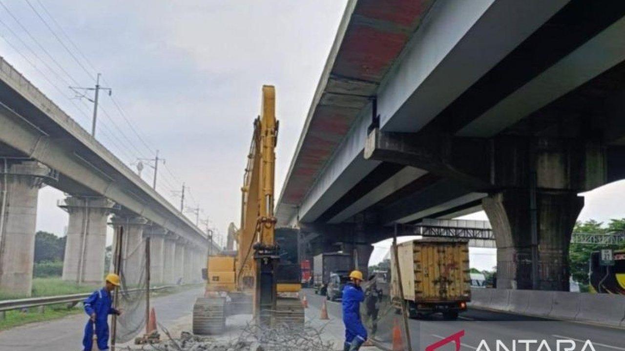 Jelang Mudik Lebaran, 7 Titik Tol Jakarta-Cikampek Diperbaiki PT JTT