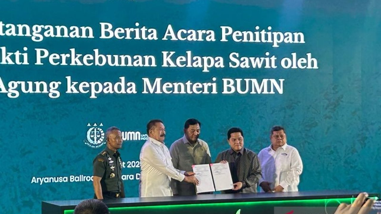 Kementerian BUMN mengelola 221 ribu hektar lahan sawit sitaan dari kasus korupsi PT Duta Palma untuk ketahanan energi dan kesejahteraan rakyat, bekerja sama dengan Kejaksaan Agung.