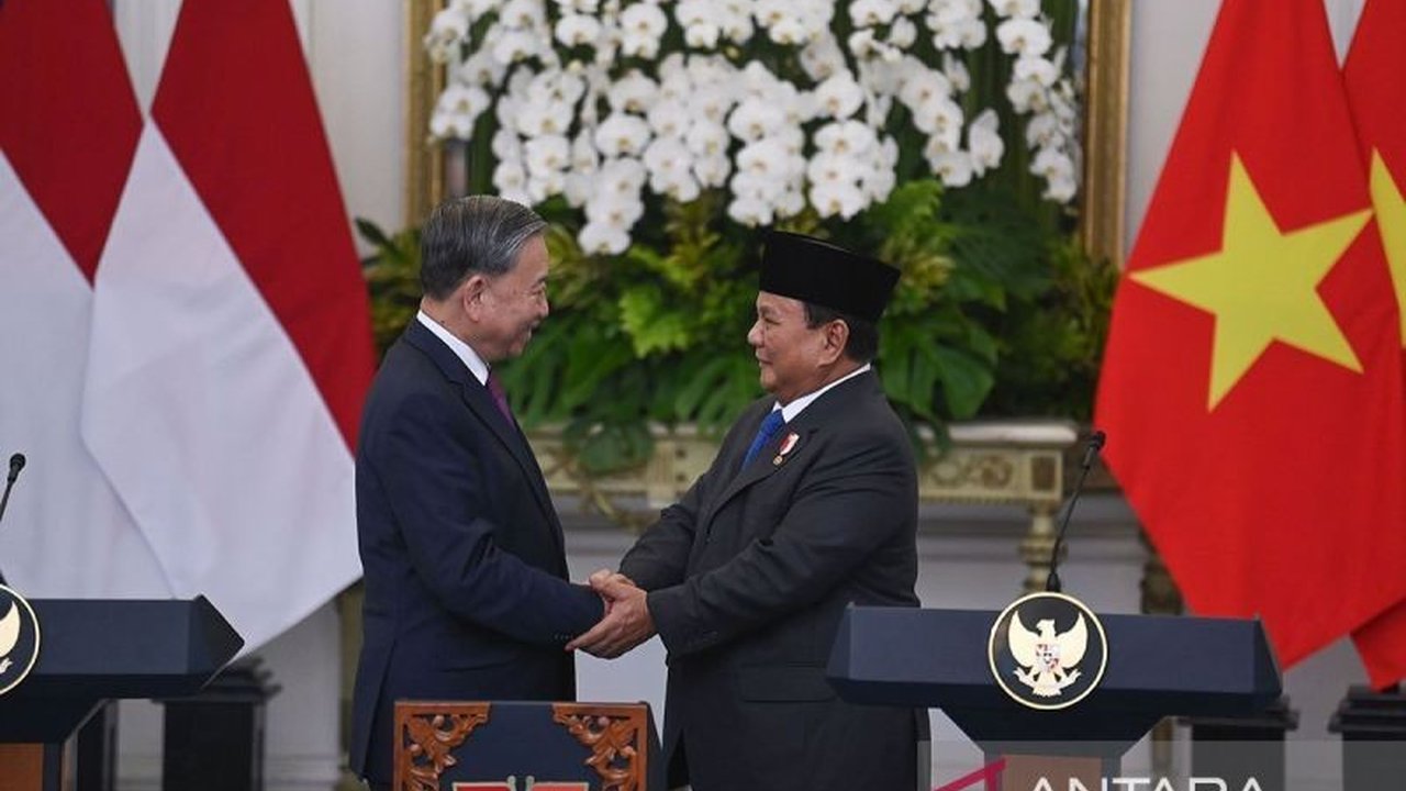 Presiden Prabowo Subianto dan Sekjen Partai Komunis Vietnam, To Lam, sepakat memperkuat kemitraan dan solidaritas ASEAN demi mencapai Visi ASEAN 2045 serta perdamaian regional.
