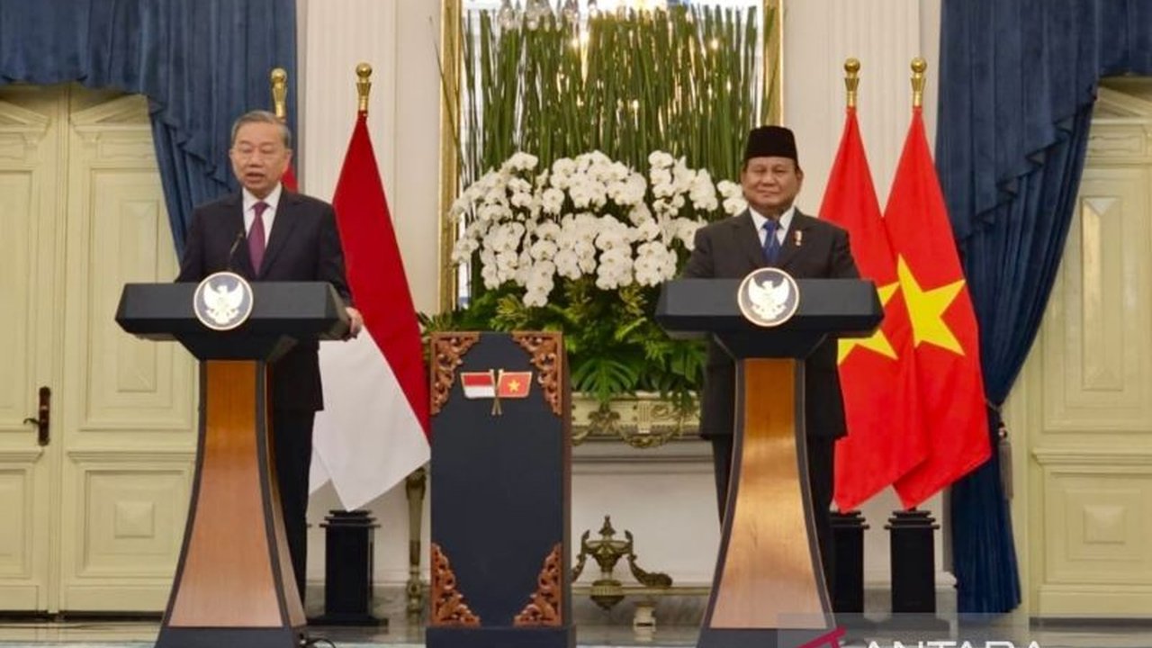 Presiden Prabowo Subianto dan Sekretaris Jenderal Partai Komunis Vietnam, To Lam, sepakat meningkatkan kemitraan kedua negara untuk mencapai status negara maju pada 2045.