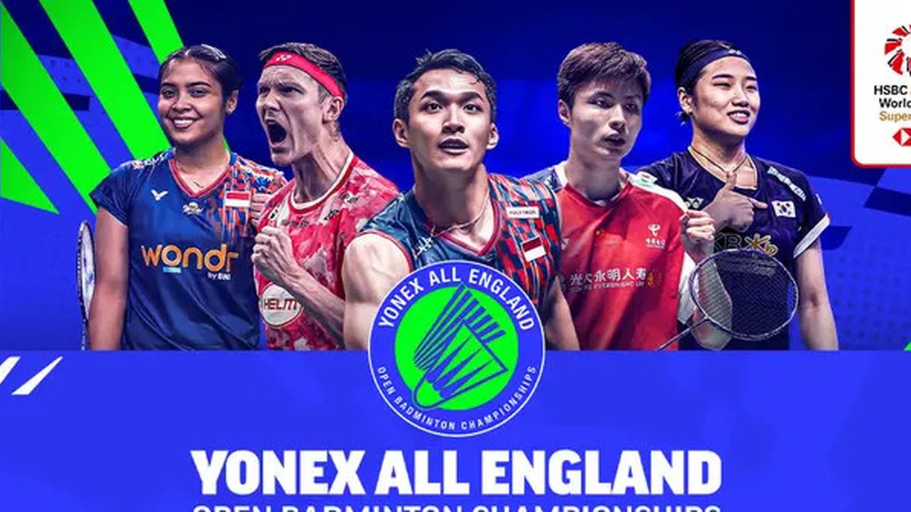 Simak cara nonton BWF Tour: All England 2025 di Vidio. Jangan lupa dukung dan saksikan secara langsung para atlet bulu tangkis Indonesia yang akan bertanding di BWF Tour: All England 2025 han
