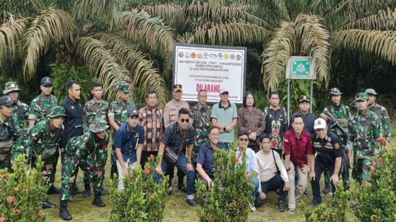 TNI dan Satgas PKH bahu-membahu memberantas kebun sawit ilegal yang merugikan negara dan lingkungan, melibatkan penyitaan lahan dan penegakan hukum.