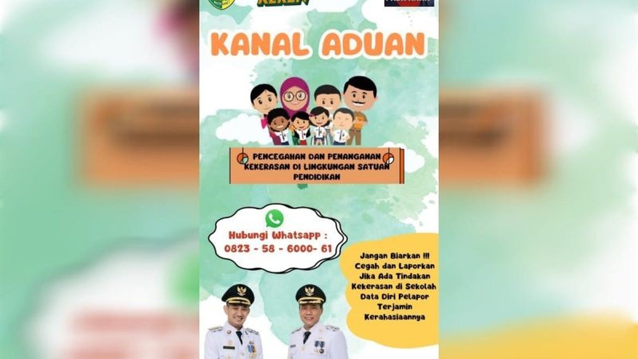 Dinas Pendidikan Palangka Raya luncurkan nomor aduan 0823-5860-0061 untuk mencegah dan menangani kekerasan di sekolah, menjamin kerahasiaan pelapor demi keamanan peserta didik.