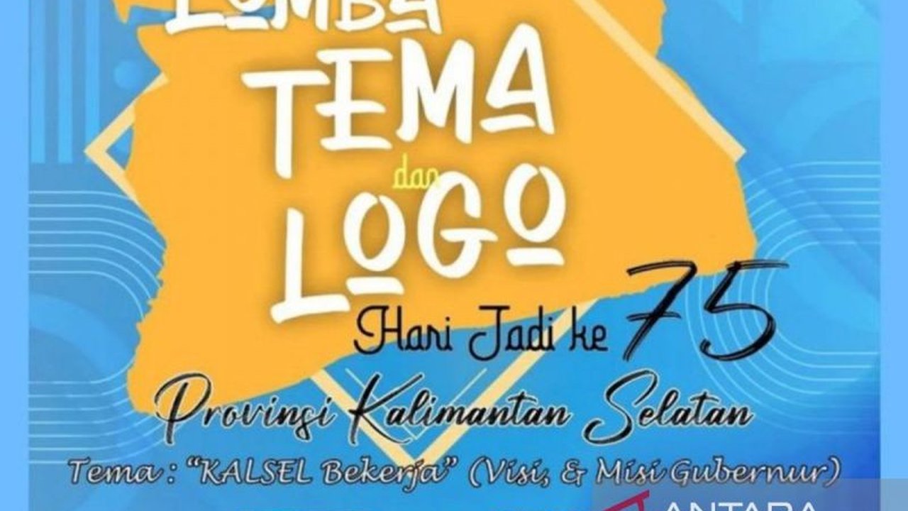 Pemerintah Provinsi Kalimantan Selatan menggelar sayembara pembuatan tema dan logo Hari Jadi (Harjad) ke-75 dengan total hadiah Rp33 juta, terbuka untuk umum dan mengangkat tema 'Kalsel Bekerja'.