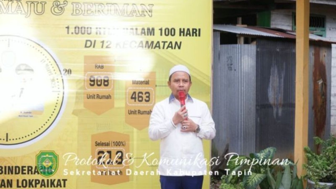 Pemkab Tapin berhasil membangun 213 rumah layak huni hanya dalam 20 hari kerja, melampaui target awal dan menunjukkan komitmen untuk mengatasi masalah rumah tidak layak huni di Kabupaten Tapin.