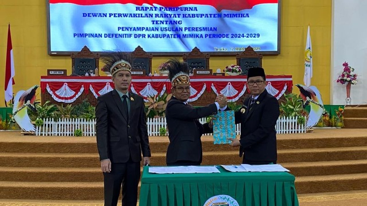 DPRK Mimika resmi mengusulkan Primus Natikapareyau sebagai Ketua Definitif untuk periode 2024-2029, setelah melalui rapat paripurna dan memenuhi berbagai ketentuan hukum dan administratif.