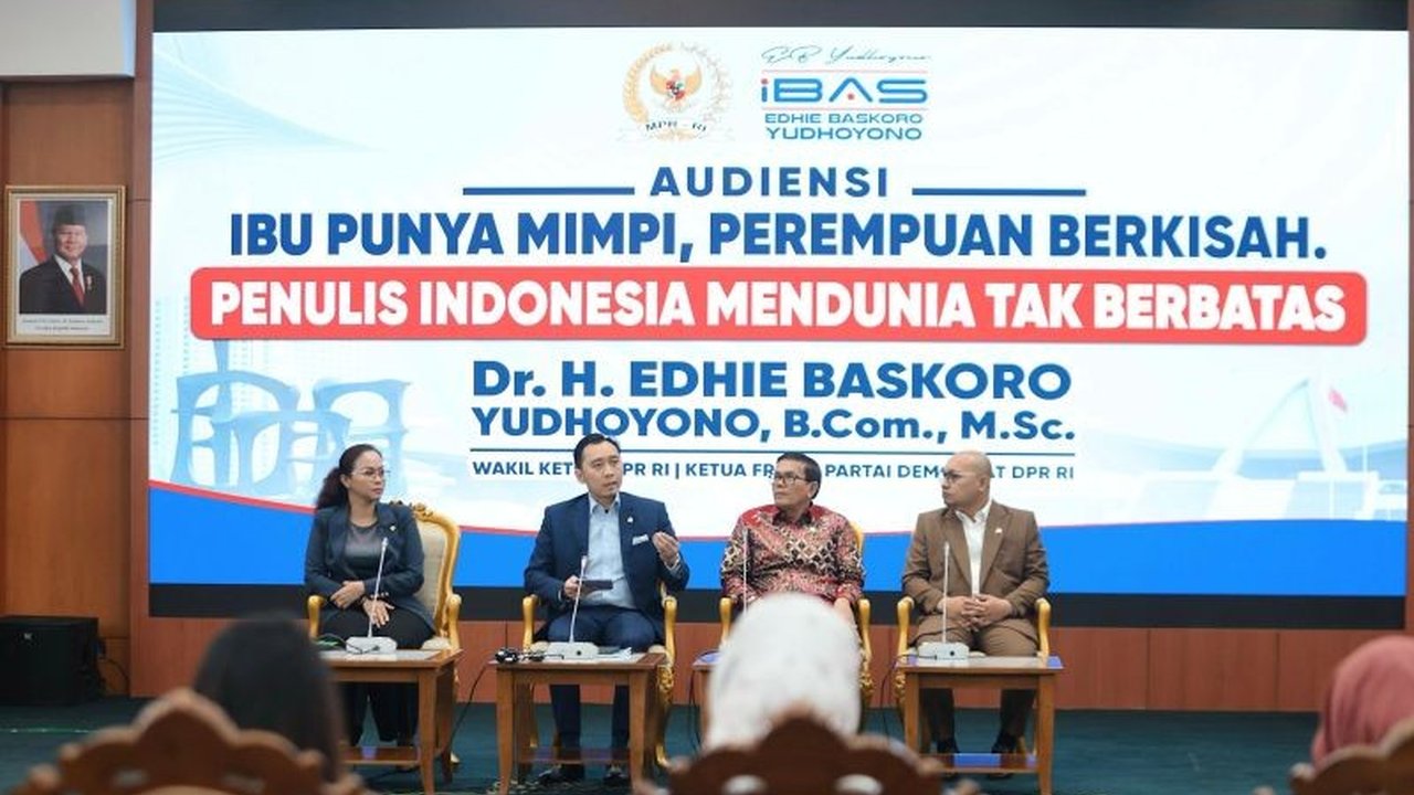 Wakil Ketua MPR RI, Edhie Baskoro Yudhoyono (Ibas), menekankan pentingnya membaca dan menulis sebagai kunci mempertajam pikiran, mewujudkan impian, dan memajukan peradaban Indonesia.