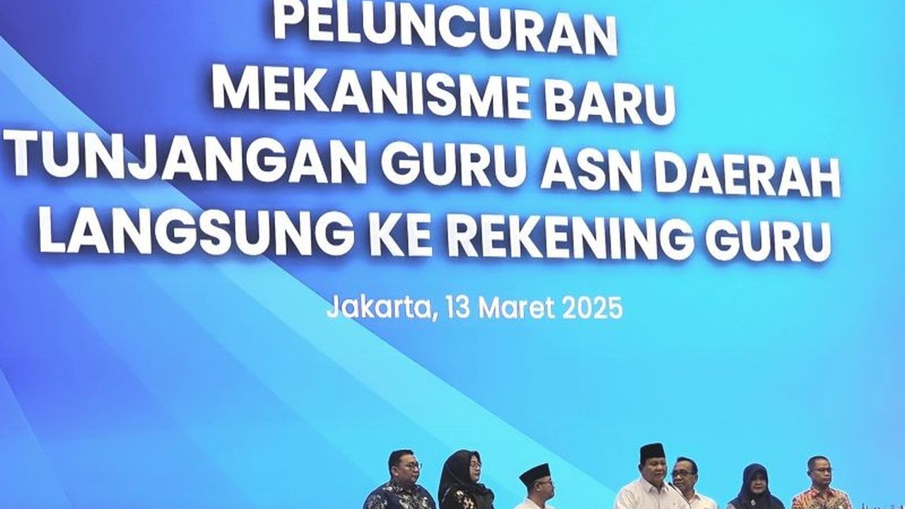 Presiden Prabowo Subianto meluncurkan mekanisme baru penyaluran tunjangan guru ASN di daerah melalui transfer langsung, guna mempercepat proses dan memastikan pembayaran tepat waktu.