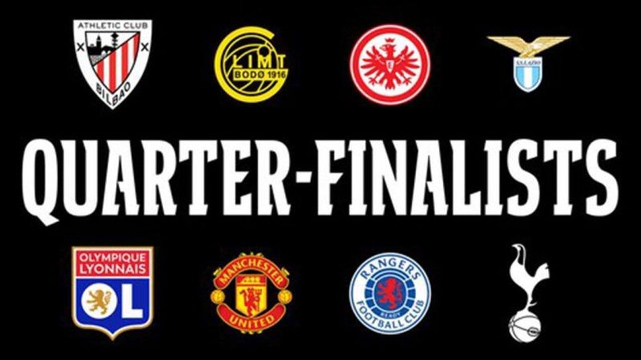 Manchester United akan berhadapan dengan Lyon, sementara Tottenham Hotspur menghadapi Eintracht Frankfurt di babak perempat final Liga Europa yang menegangkan.