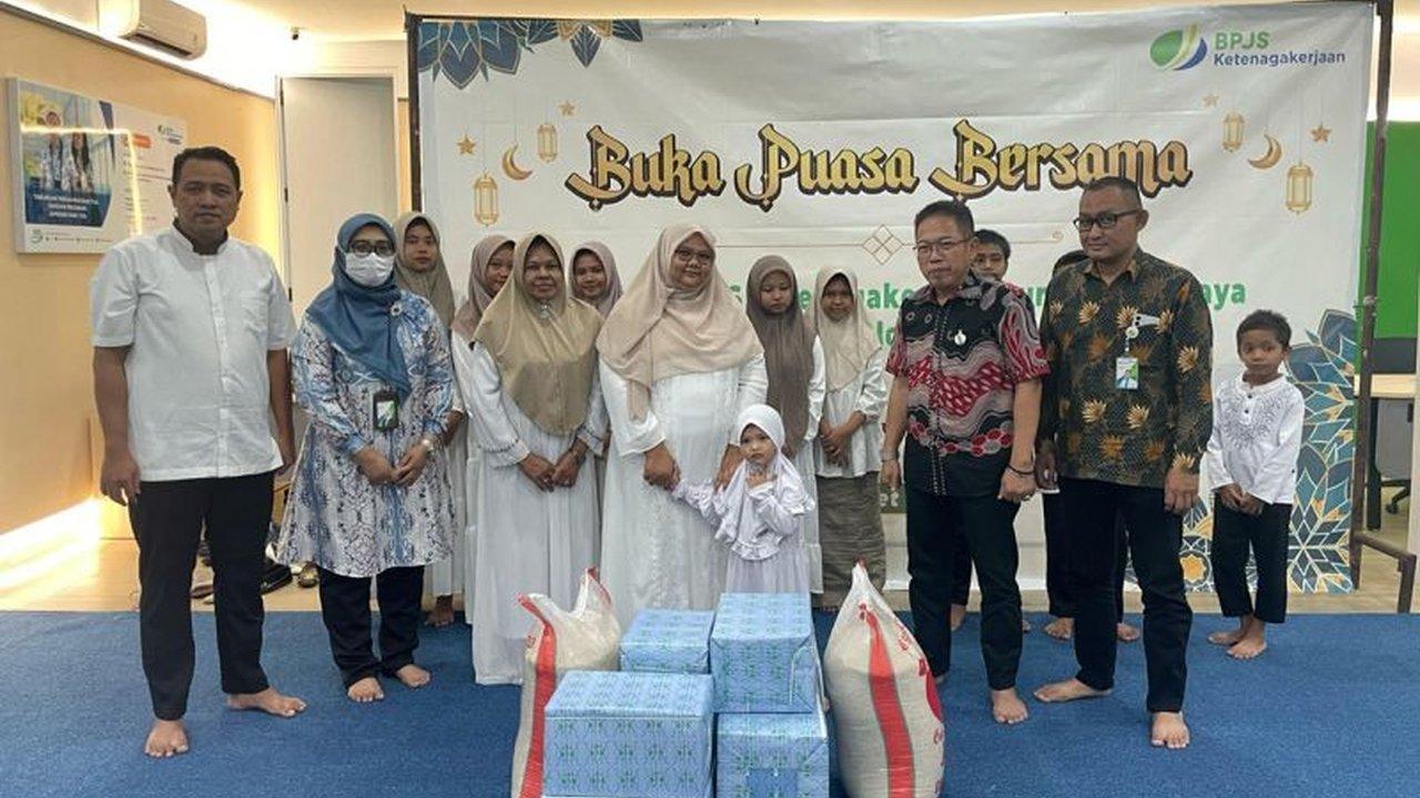 BPJAMSOSTEK Cabang Purwokerto salurkan bantuan sembako kepada Panti Asuhan Budi Rahayu Al Barokah Banyumas sebagai wujud kepedulian sosial dan semangat berbagi di bulan Ramadhan.