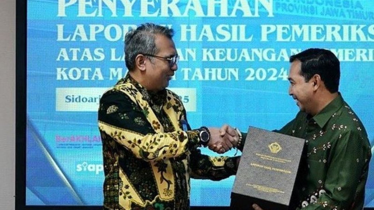 Pemerintah Kota Madiun mempertahankan opini Wajar Tanpa Pengecualian (WTP) atas Laporan Keuangan Pemerintah Daerah (LKPD) 2024 untuk kedelapan kalinya, bahkan tercepat se-Indonesia!