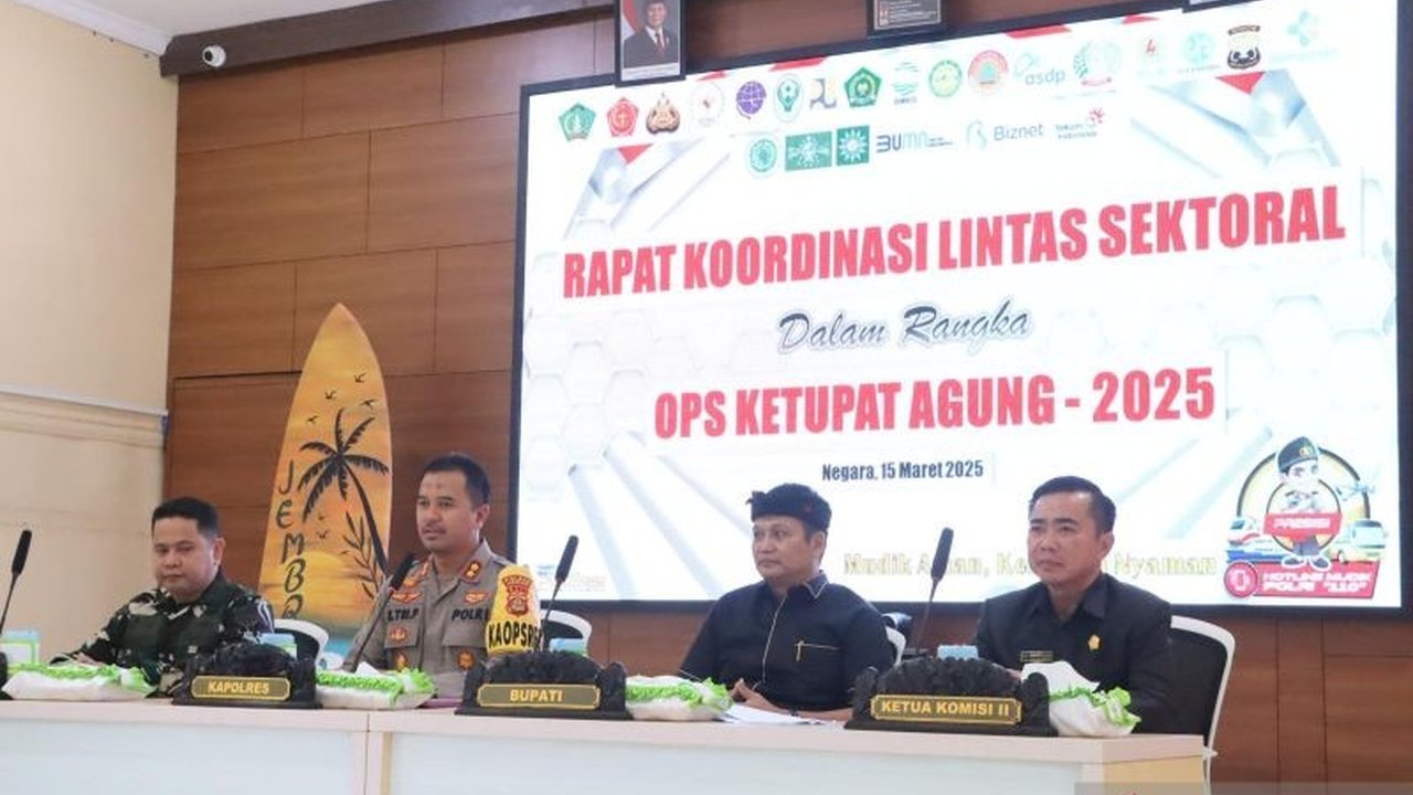 Polres Jembrana gelar rapat koordinasi untuk mengamankan arus mudik Lebaran dan Hari Raya Nyepi yang berdekatan, melibatkan berbagai instansi dan desa adat.