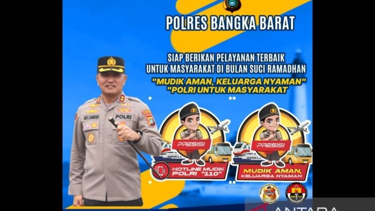 Polres Bangka Barat mempersiapkan pelayanan mudik Lebaran 2025 dengan meningkatkan koordinasi lintas sektor dan meluncurkan layanan pengaduan 110 untuk keamanan dan kenyamanan pemudik.