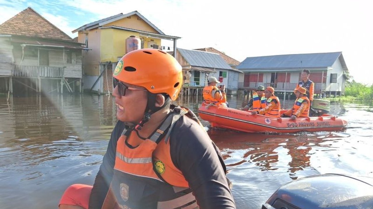 ABK Jukung Terseret Arus Sungai Komering Setelah Tersengat Listrik