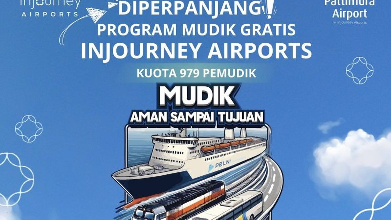 PT Angkasa Pura Bandara Pattimura Ambon memperpanjang program mudik gratis Lebaran 2025 hingga 21 Maret, menawarkan perjalanan aman dan nyaman dari Ambon ke Pulau Seram.