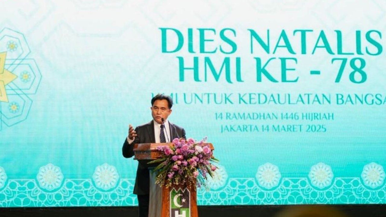 Menteri Koordinator Bidang Hukum dan HAM, Yusril Ihza Mahendra, mengajak HMI untuk berperan strategis dalam pembangunan bangsa, mencetak pemimpin masa depan yang berintegritas dan memiliki visi kebangsaan yang kuat.