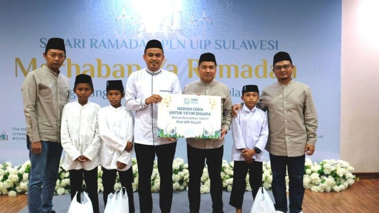 PT PLN UIP Sulawesi berbagi dengan anak panti dan pesantren di Manado, Sulawesi Utara, bertepatan dengan keberhasilan proyek PLTU Sulut-1 melewati tahap pengujian penting.